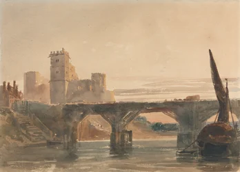 Château de Chepstow depuis le pont